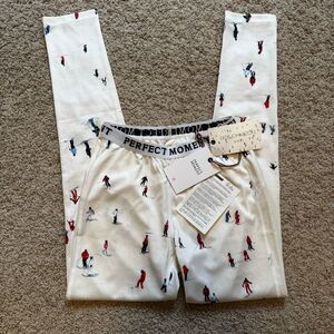 Perfect Moment Dede Ski Print Thermal Base Layer Leggings Pants NWT Small